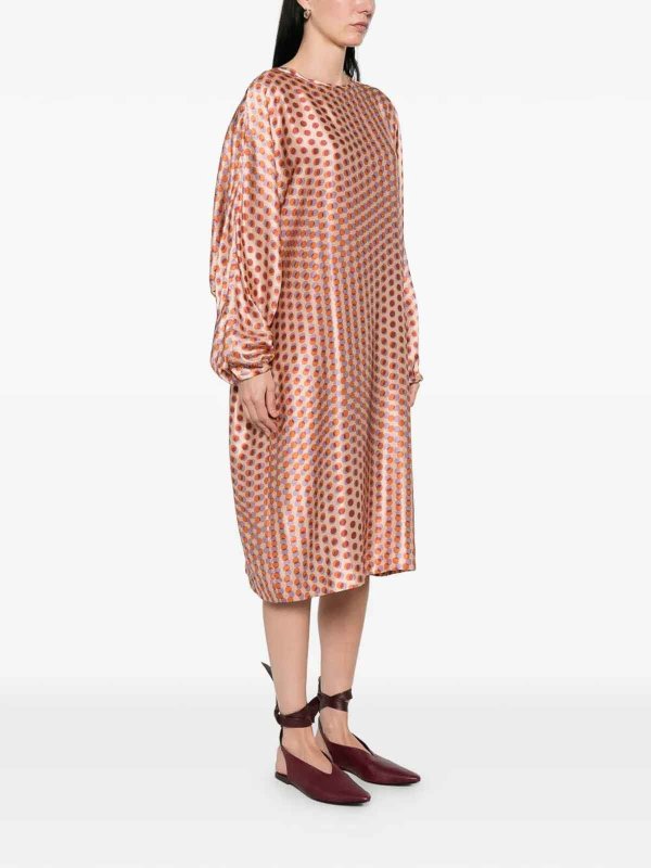 The Best Shops DRIES VAN NOTEN: Maxi robe - Maxi Robe - Or