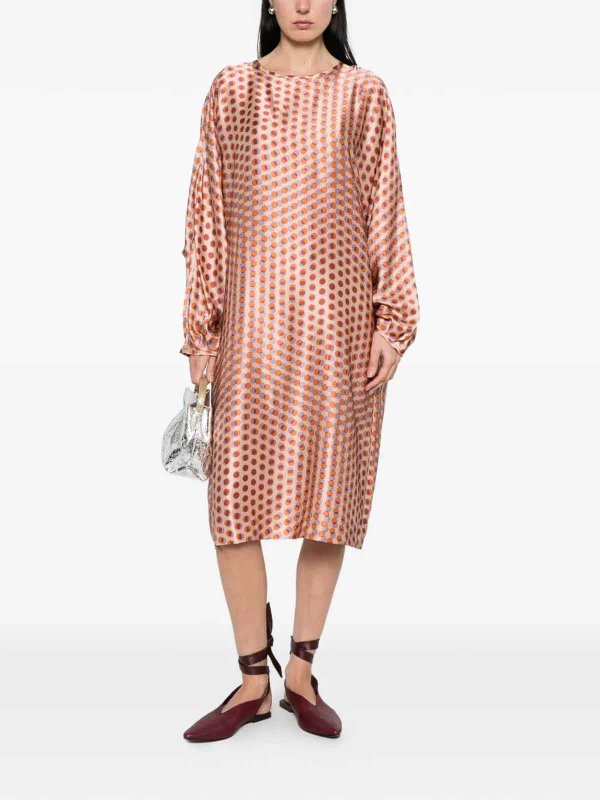 Maxi Robe - Or shop online: DRIES VAN NOTEN
