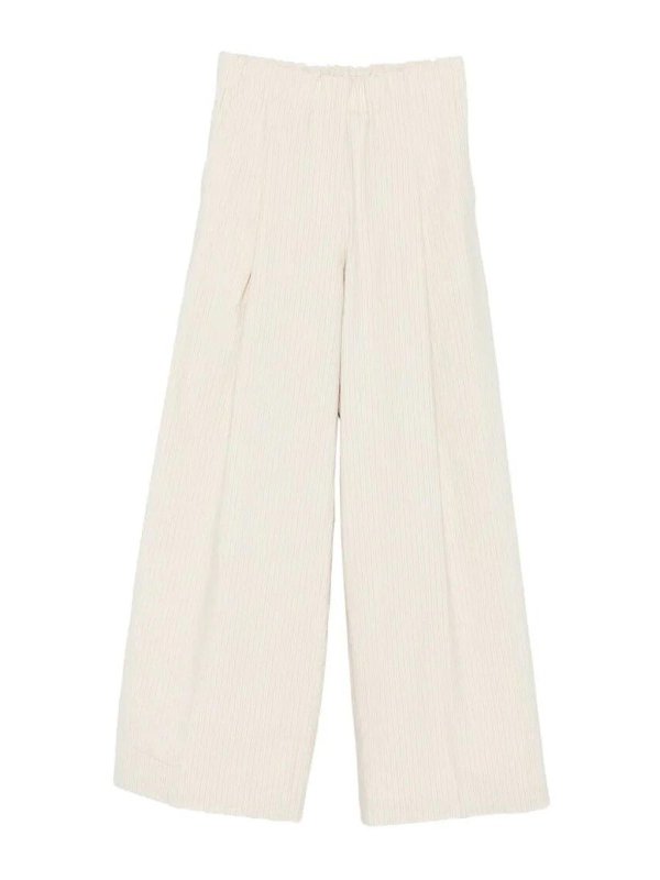 DRIES VAN NOTEN: カジュアルトラウザー - カジュアルパンツ - 白