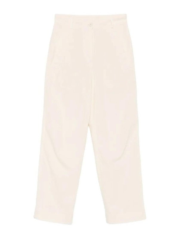 DRIES VAN NOTEN: casual trousers - Pants Ecr