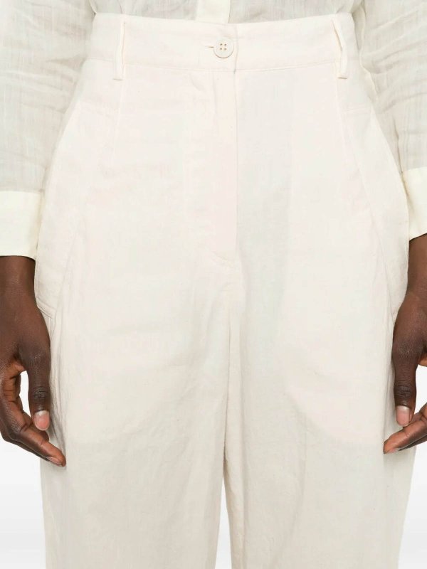 The Best Shops DRIES VAN NOTEN: casual trousers - Pants Ecr