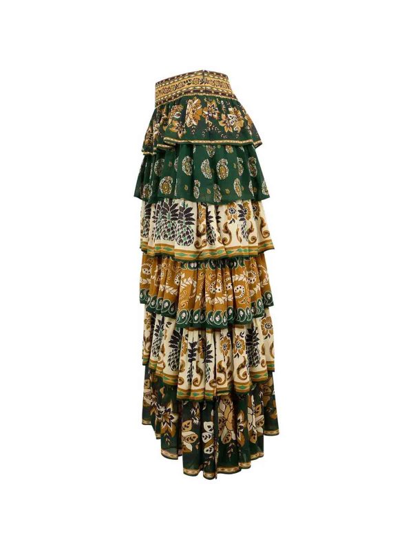 Gonna lunga con volant shop online: FARM RIO