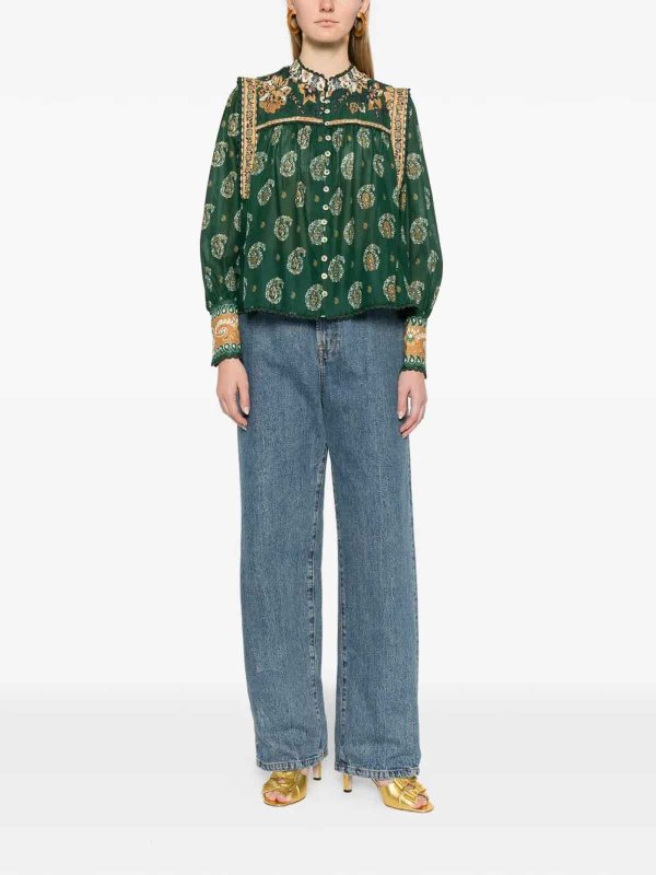 The Best Shops FARM RIO: Blusas - Blusa - Verde