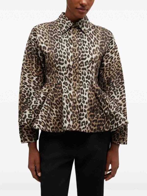 GANNI: Hemden online - Hemd - Beige