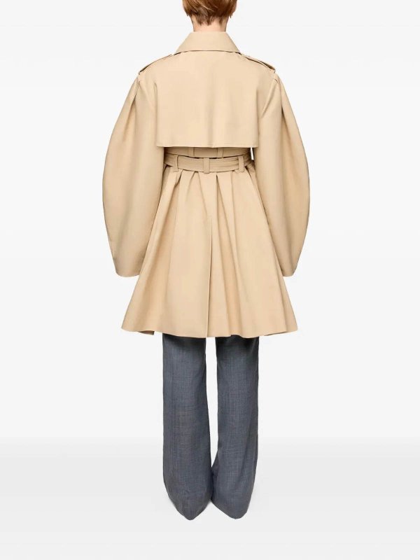 トレンチコート - ベージュ shop online: GANNI