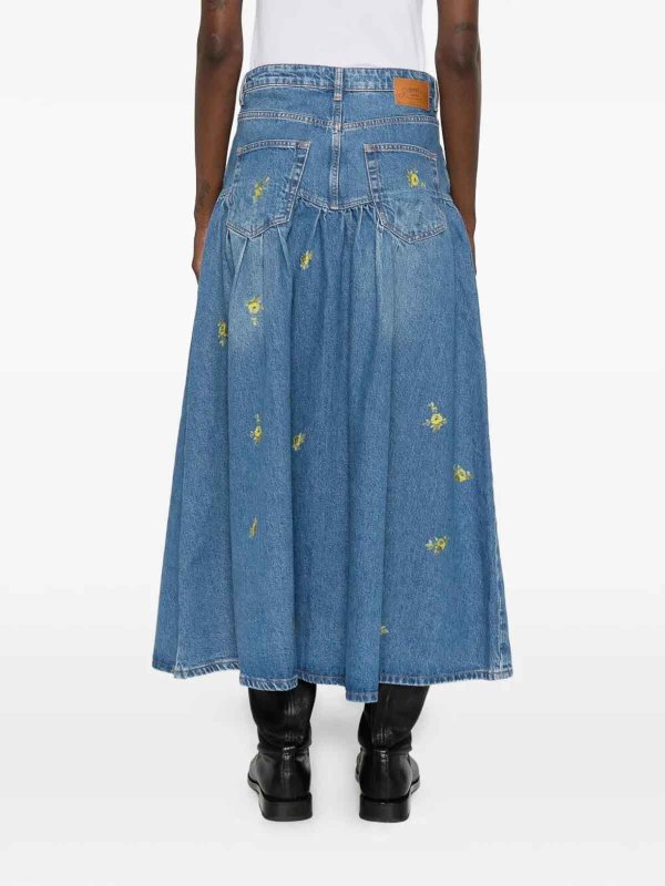 GANNI buy online Midirock - Blau