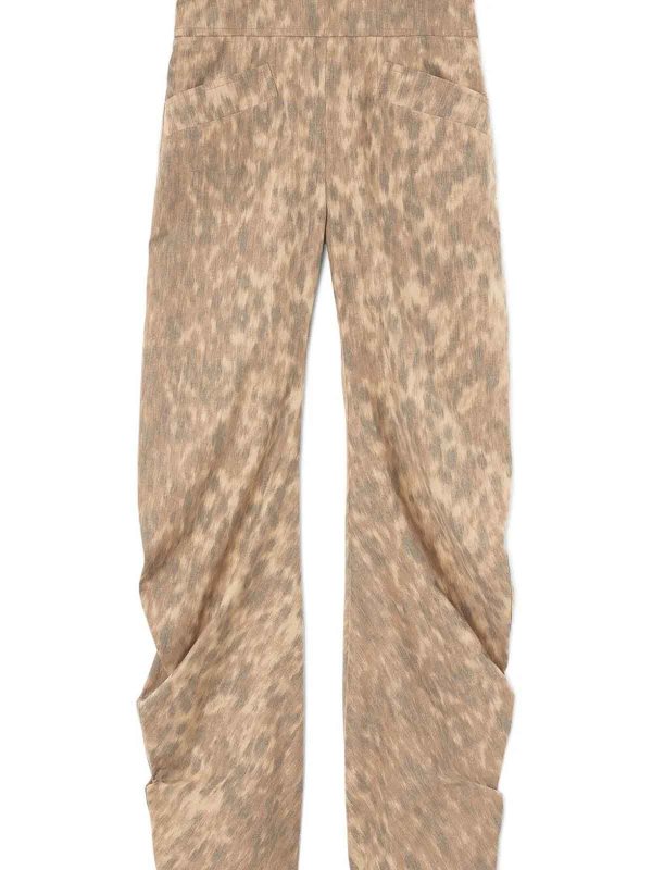 GANNI: Casual Hosen online - Casual Hose - Creme