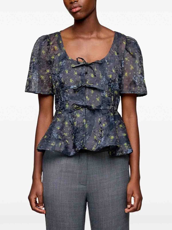 GANNI: Blusen online - Bluse - Schwarz