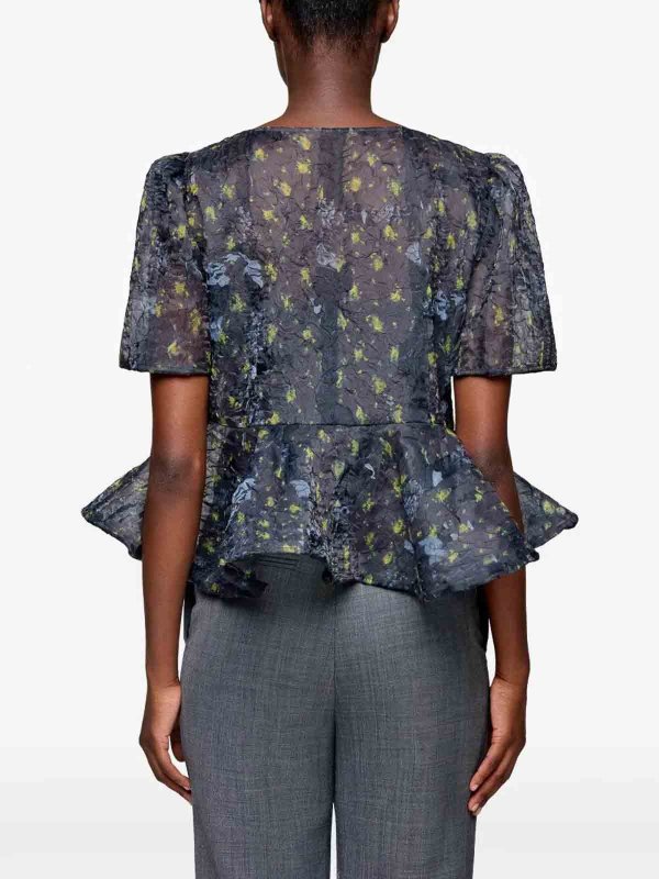 Bluse - Schwarz shop online: GANNI