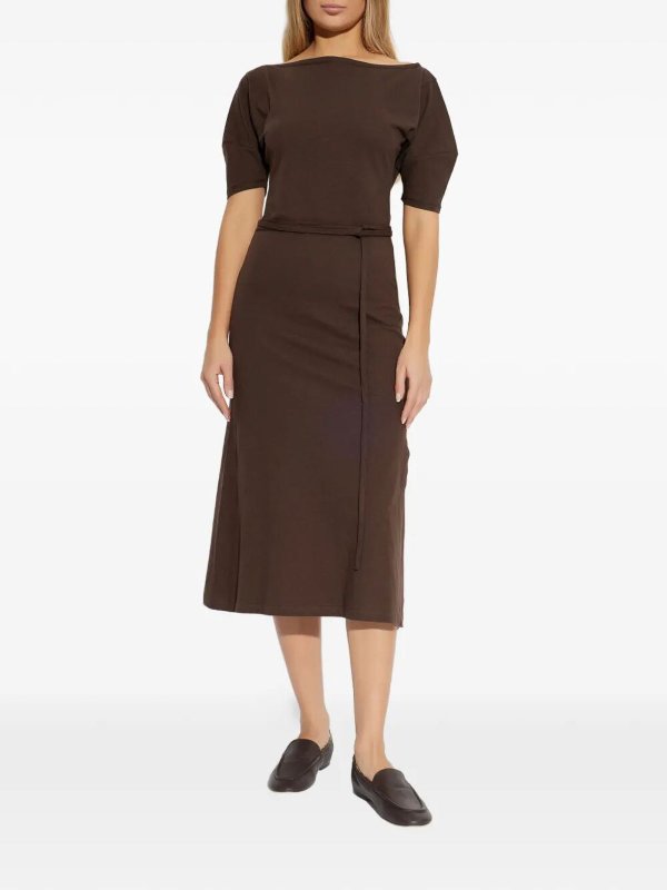 LEMAIRE: Knielange Kleider online - Knielanges Kleid - Braun