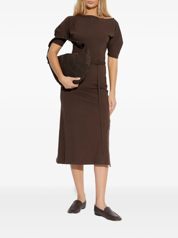Knielanges Kleid - Braun shop online: LEMAIRE