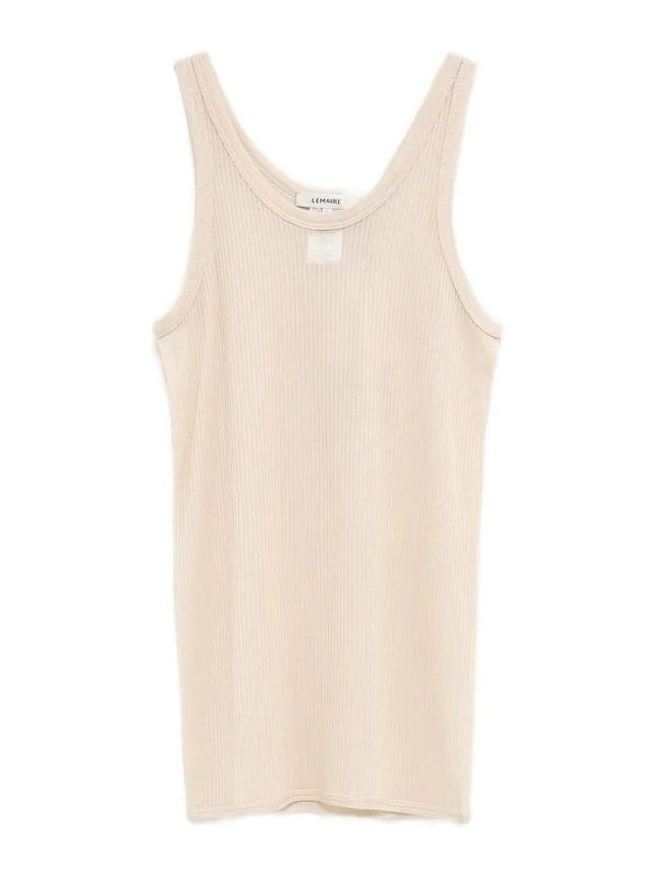 LEMAIRE: Tops y camisetas sin mangas - Top - Blanco