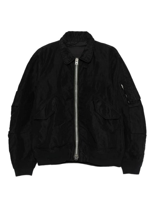 Sacai: ボンバージャケット - ボンバージャケット - 黒