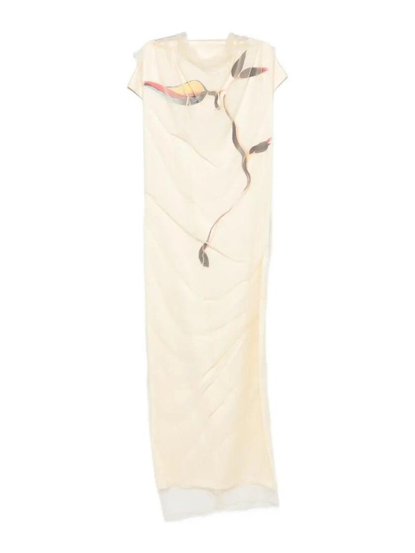 SPORTMAX: ニーレングスドレス - 膝丈ドレス - 白