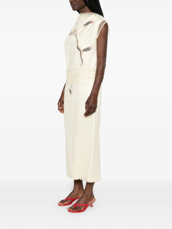 膝丈ドレス - 白 shop online: SPORTMAX