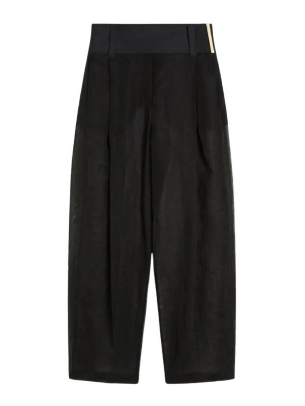 SPORTMAX: カジュアルトラウザー - カジュアルパンツ - 黒