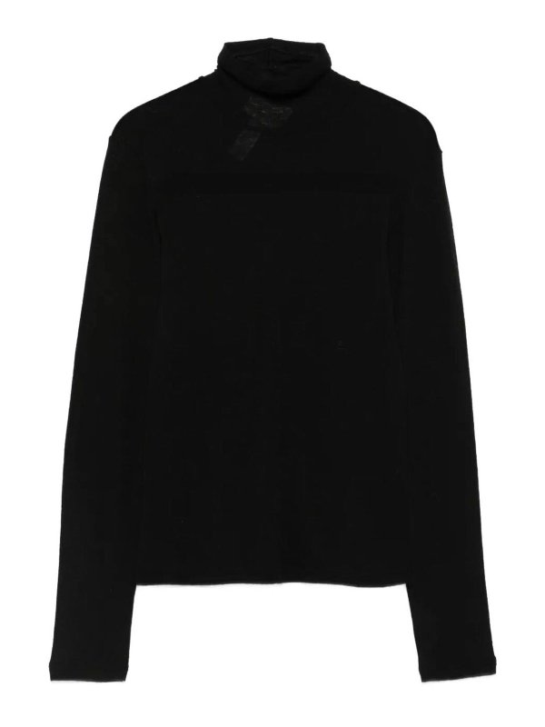 FORTE FORTE: Col roulé & Col polo - Pull Col Roulé - Noir