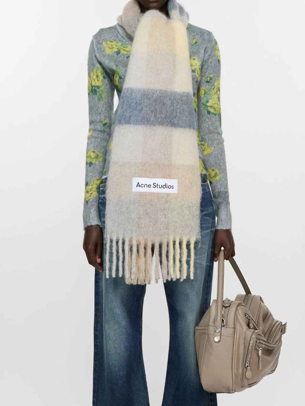 Acne Studios: Bufandas y pañuelos online - Bufanda - Beis