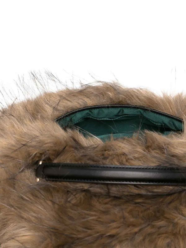 Sacai: totes bags online - Faux Fur Muff