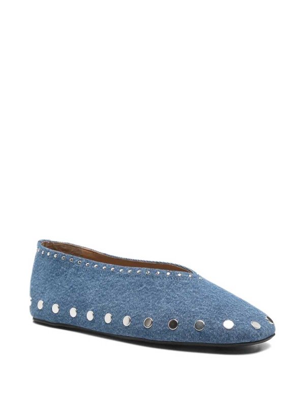 Bailarinas - Azul shop online: GANNI