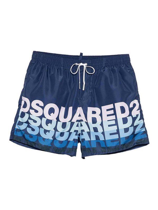 DSQUARED2: Badeanzüge und Badehosen - Badehose - Blau