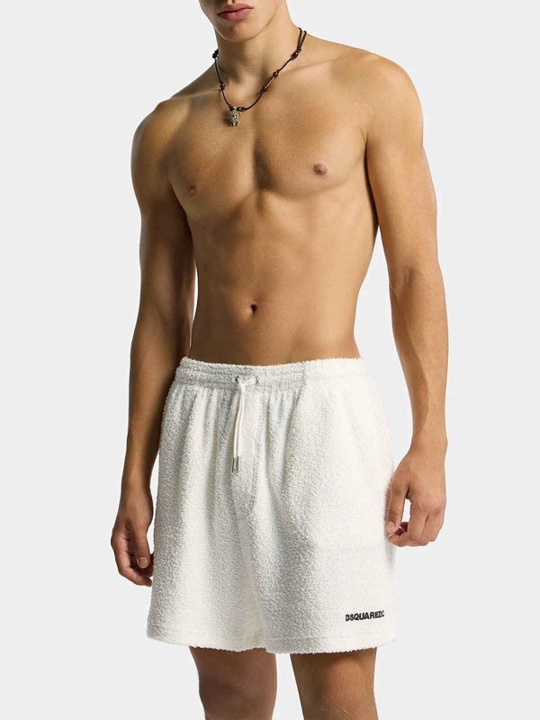 The Best Shops DSQUARED2: Badeanzüge und Badehosen - Badehose - Weiß