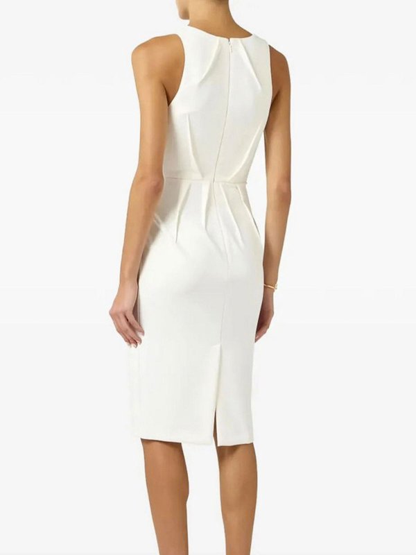 ELISABETTA FRANCHI: ニーレングスドレス online - 膝丈ドレス - 白