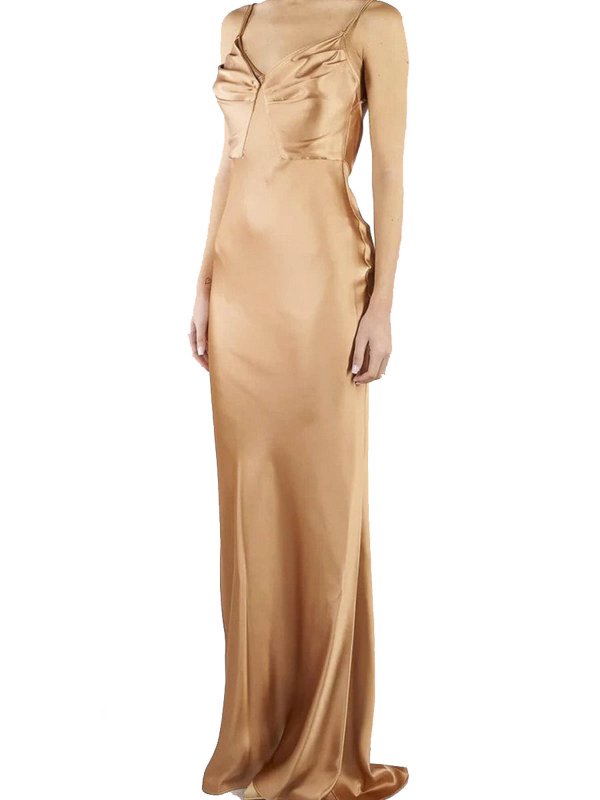 ELISABETTA FRANCHI: イブニングドレス online - イブニングドレス - ベージュ