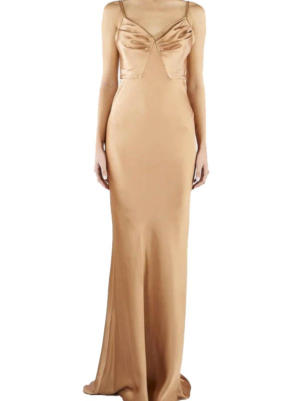 The Best Shops ELISABETTA FRANCHI: イブニングドレス - イブニングドレス - ベージュ