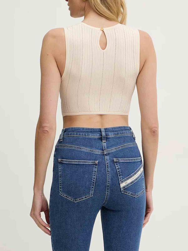 トップ/タンクトップ - 白 shop online: ELISABETTA FRANCHI