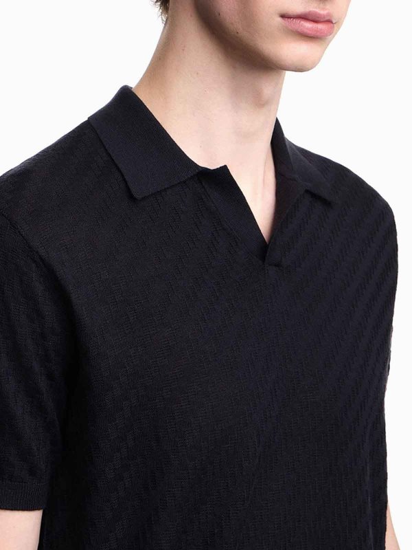 EMPORIO ARMANI buy online ポロシャツ - 黒