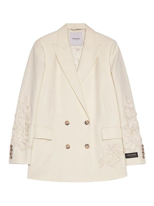 ERMANNO SCERVINO: Vestes de costume - Blazer - Blanc