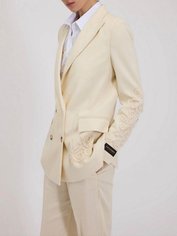 The Best Shops ERMANNO SCERVINO: Vestes de costume - Blazer - Blanc