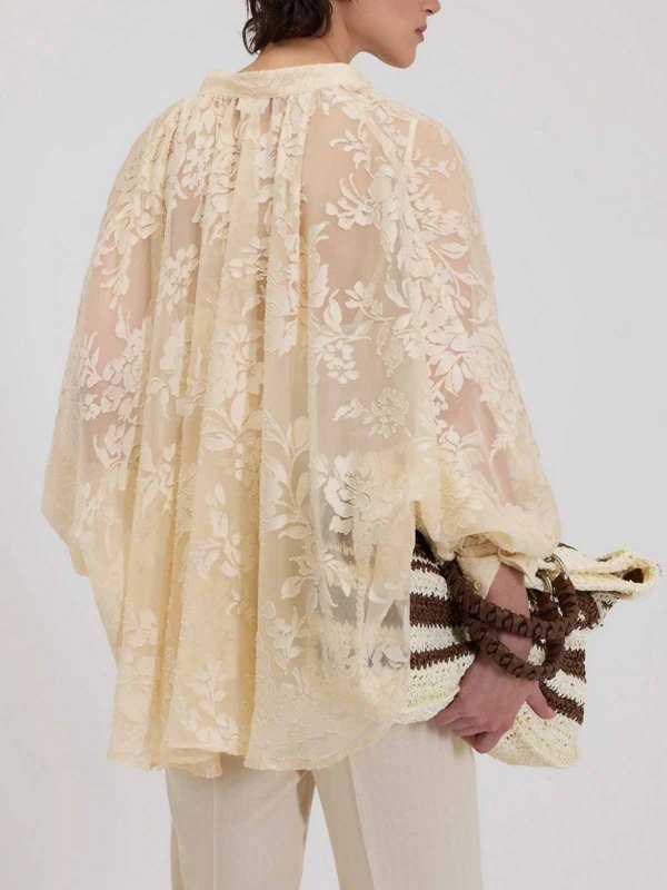 ブラウス - クリーム shop online: ERMANNO SCERVINO