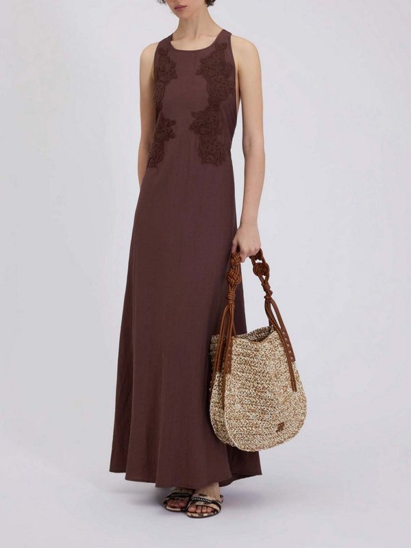 ERMANNO SCERVINO: マキシドレス online - マキシドレス - ブラウン