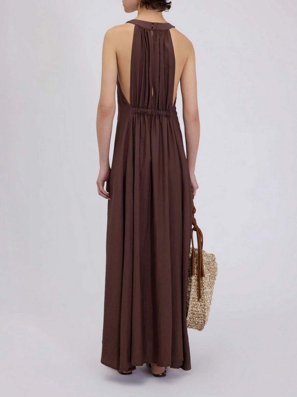The Best Shops ERMANNO SCERVINO: マキシドレス - マキシドレス - ブラウン