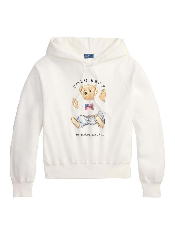 POLO RALPH LAUREN: Sudaderas y suéteres - Sudadera - Blanco