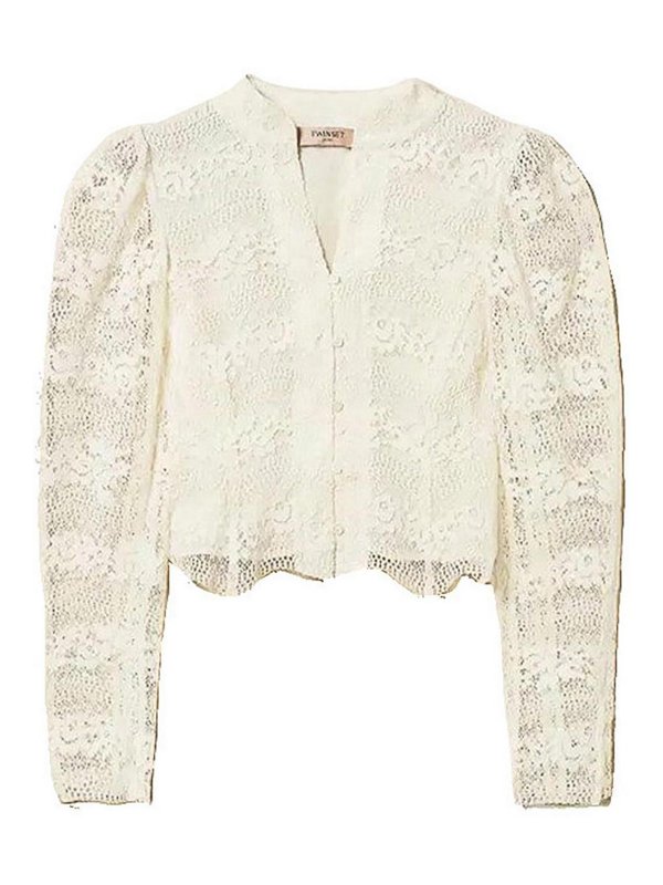 TWINSET: casual jackets - Lace Jacket
