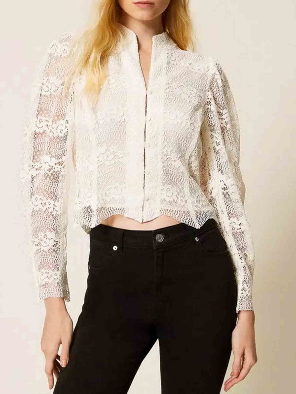 TWINSET: casual jackets online - Lace Jacket