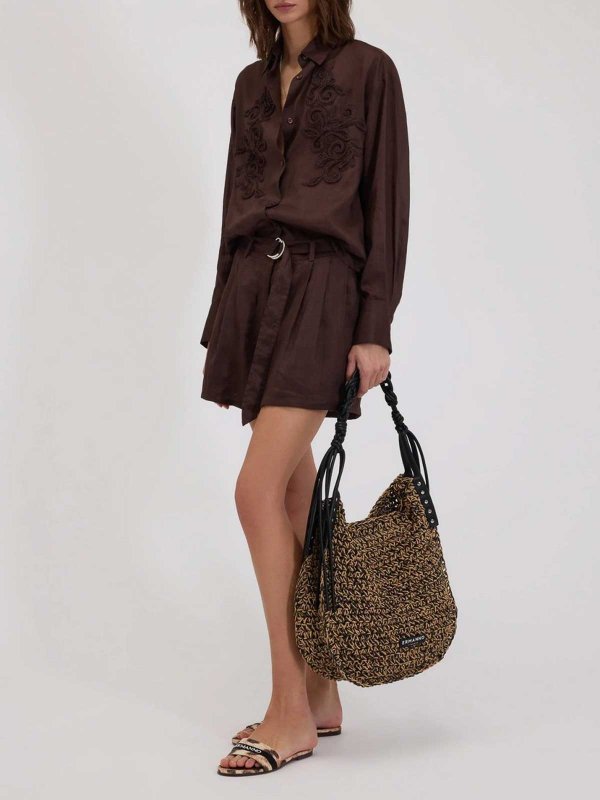 ERMANNO SCERVINO: カジュアルトラウザー online - カジュアルパンツ - ブラウン