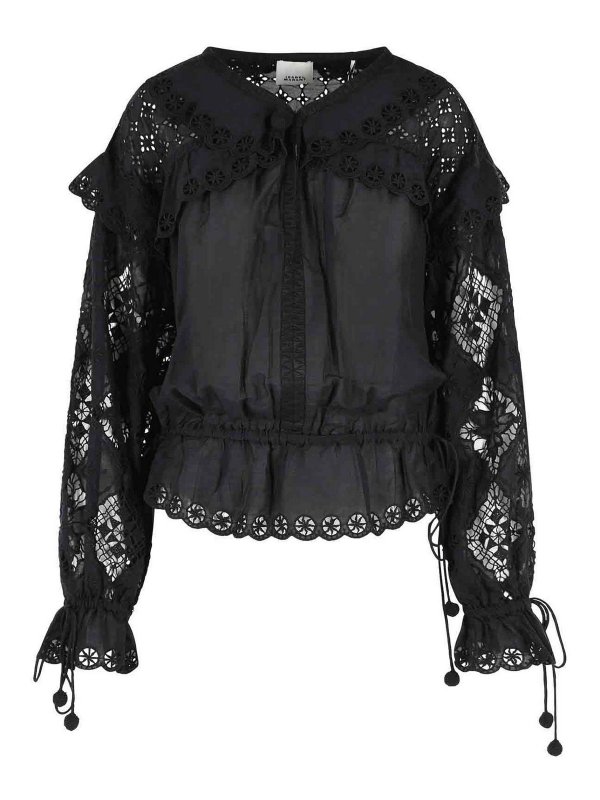 ISABEL MARANT: ブラウス - ブラウス - 黒