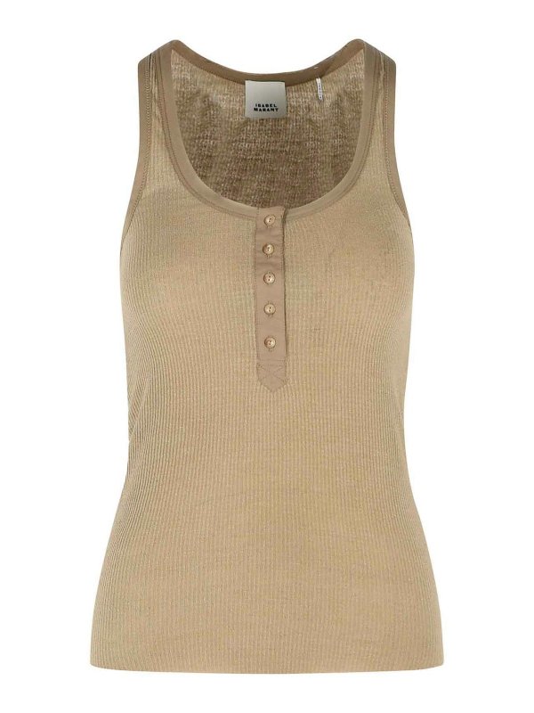 ISABEL MARANT: Tops und Tank Tops - Top - Beige