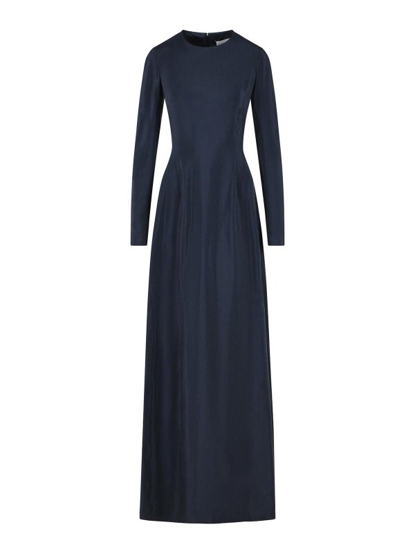 Maison Margiela: Maxi robe - Maxi Robe - Bleu