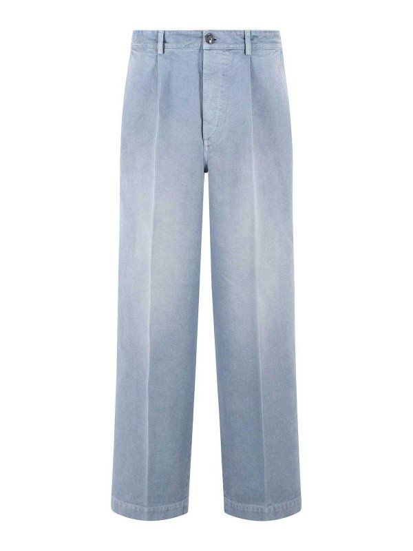 Marni: Casual Hosen - Casual Hose - Hellblau