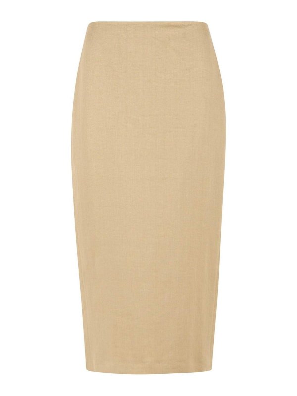 Max Mara: Faldas largas - Falda Larga - Beis