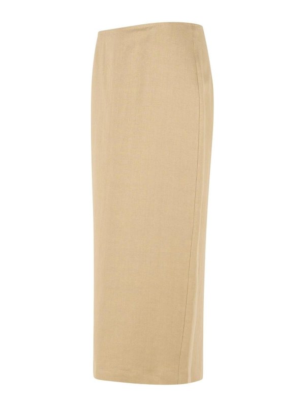 The Best Shops Max Mara: Faldas largas - Falda Larga - Beis