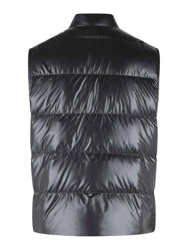 MONCLER: vests online - Restigo Black Polyester Vest