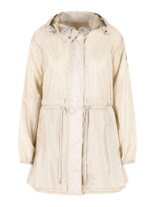 MONCLER: Parkas - Parka - Crème
