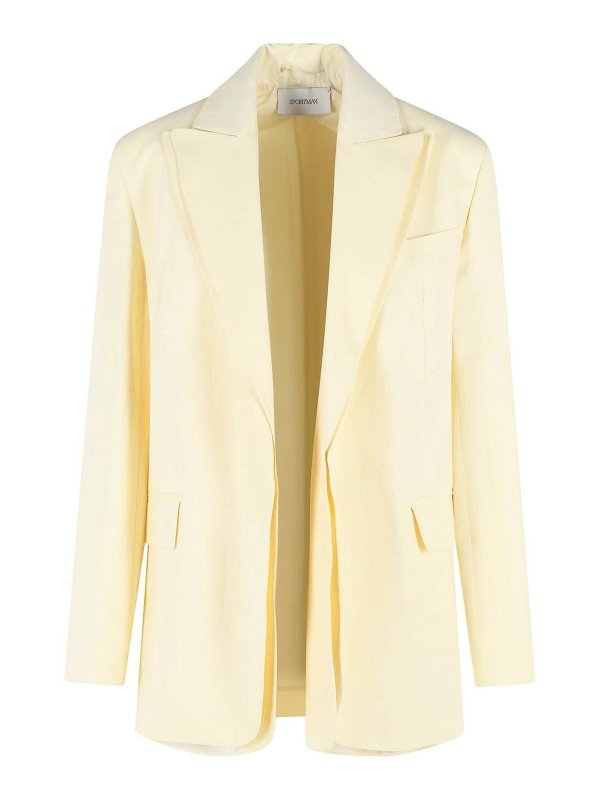 SPORTMAX: Blazer - Blazer - Gelb