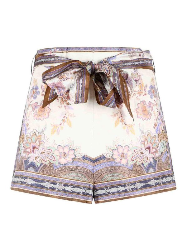 ZIMMERMANN: トラウザーショーツ - ショートパンツ - クリーム